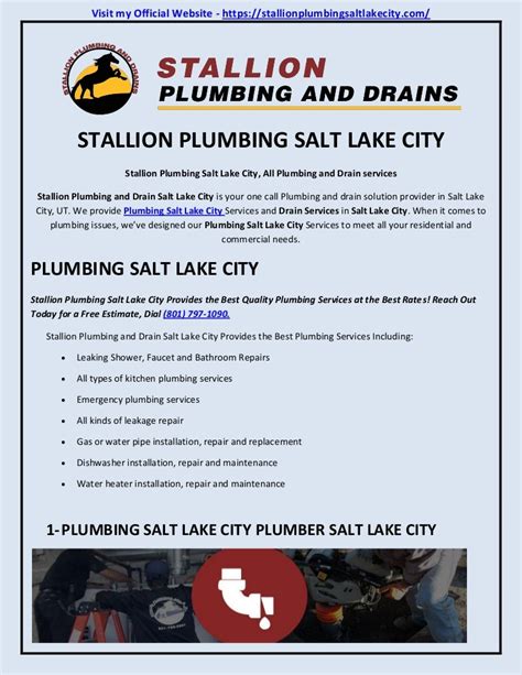 salt lake city plumbing code